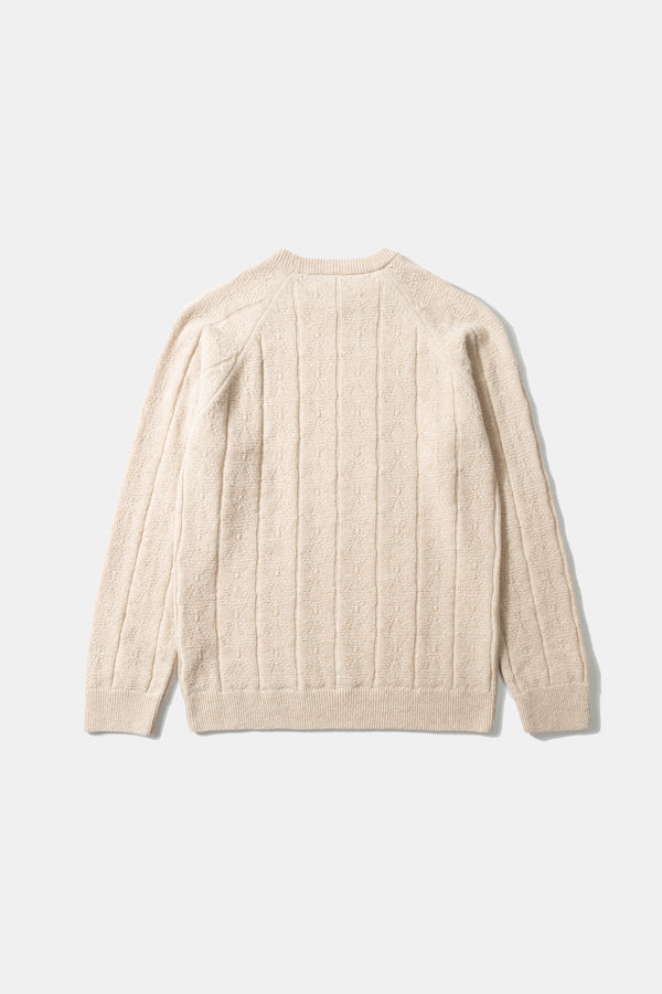 CHECKMATE SWEATER TAN