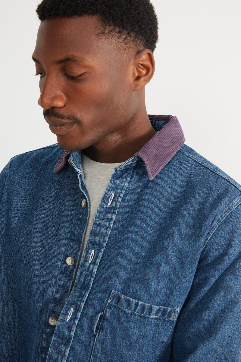 DENIM OVERSHIRT STONEWASH