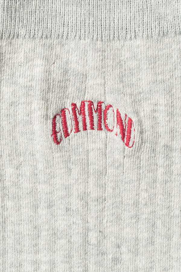 EDMMOND CORE LOGO SOCKS GREY MELANGE