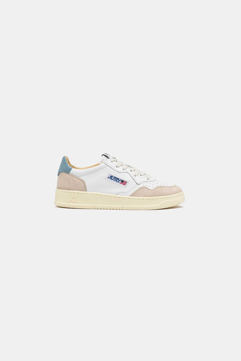 AUTRY MEDALIST LOW WHT/SLVBLUE