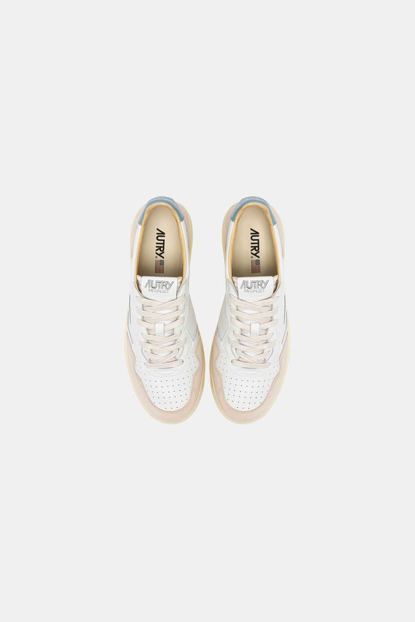 AUTRY MEDALIST LOW WHT/SLVBLUE