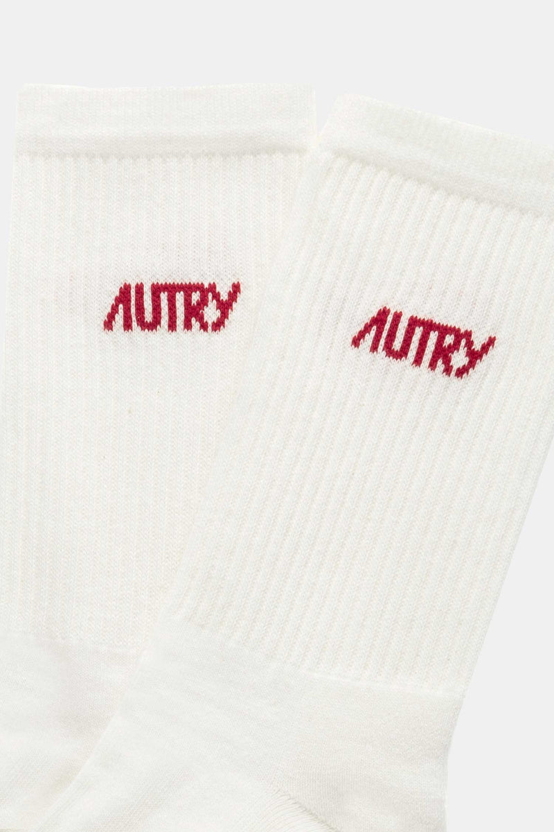 AUTRY SOCKS STARS CREAM/RED