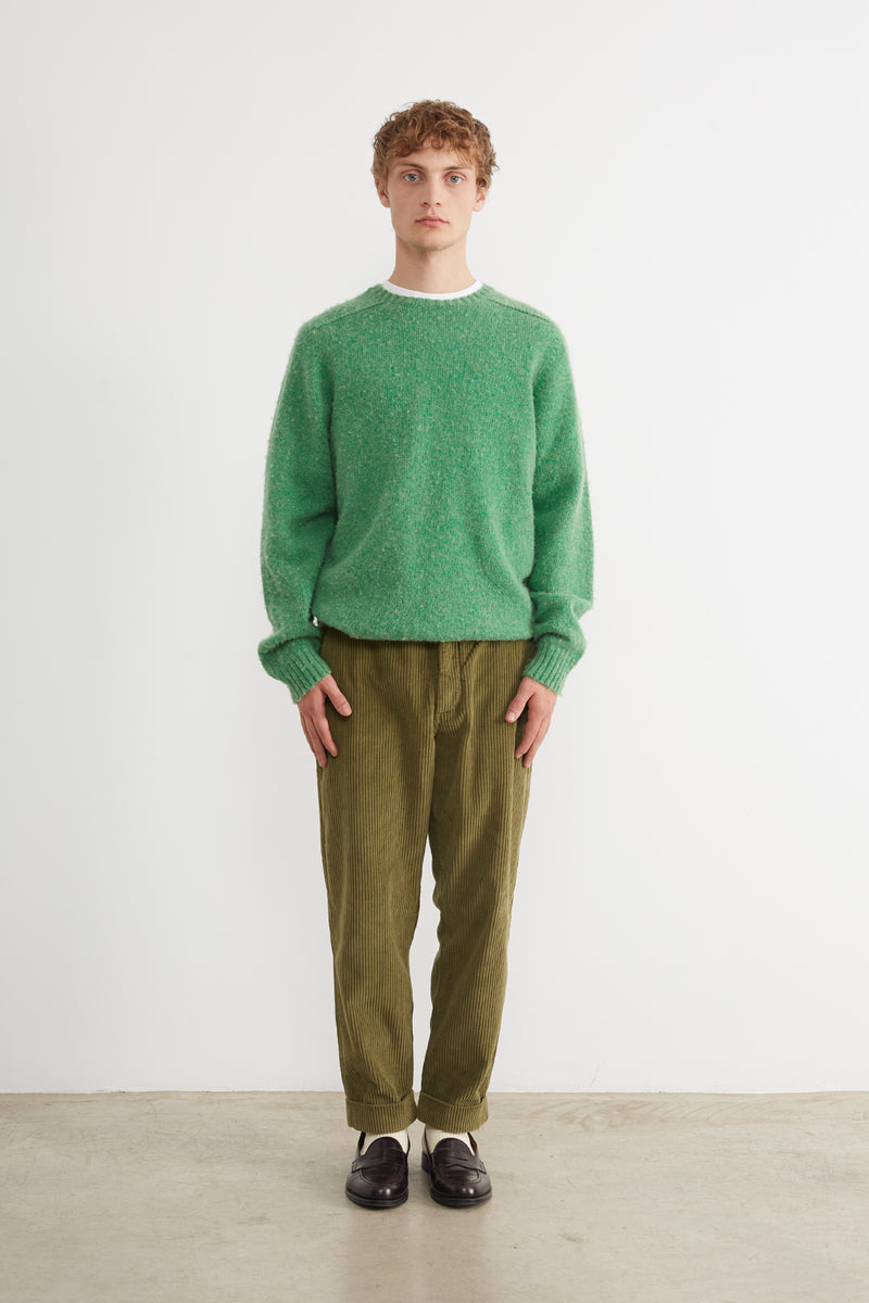 SHETLAND SWEATER SAGE GREEN