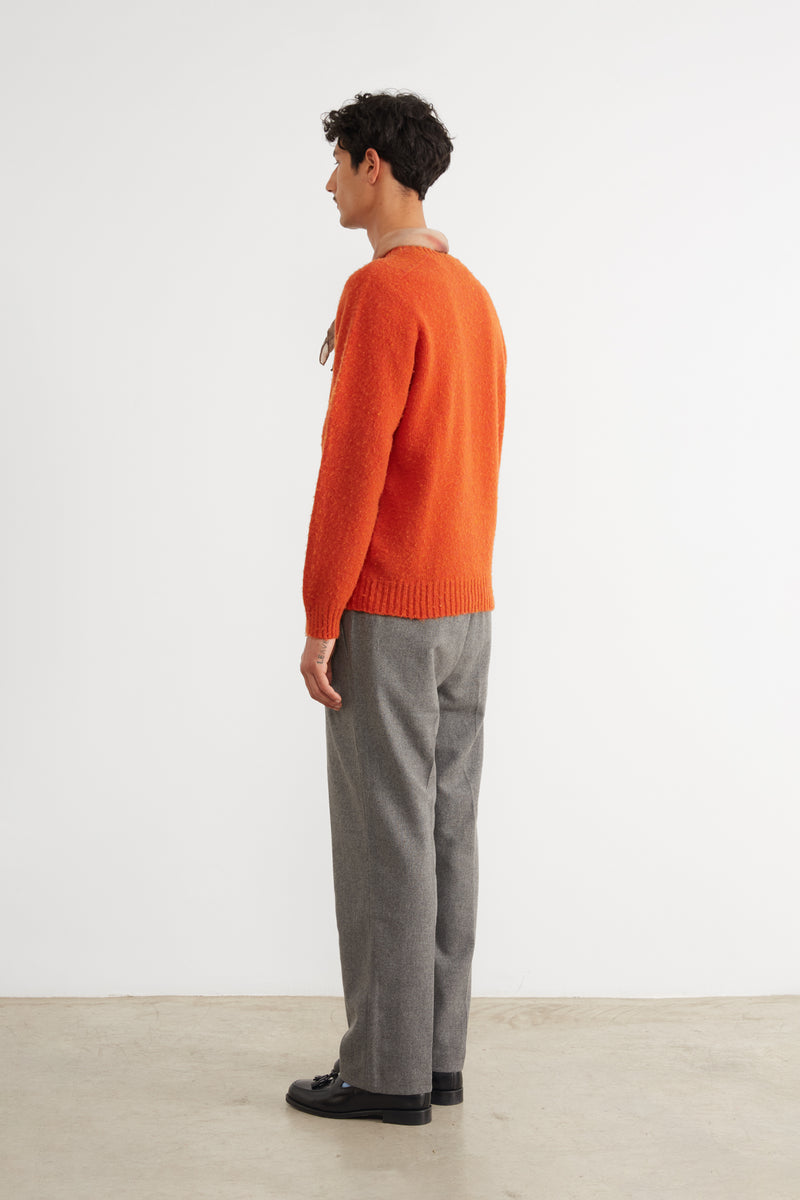 SHETLAND SWEATER ORANGE