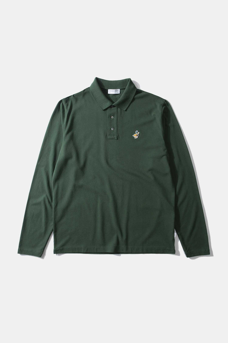 WILSON POLO LS DK GREEN