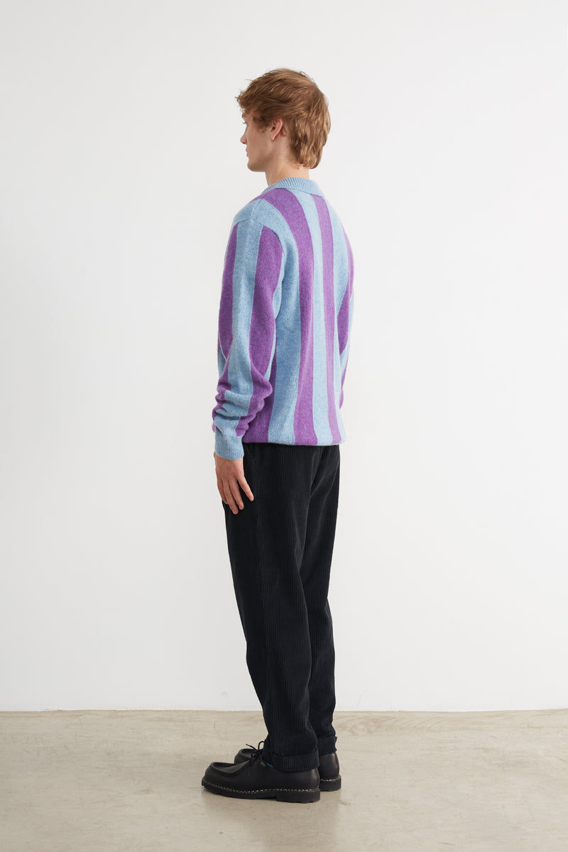 ZIPPED ATLAS SWEATER PLUM