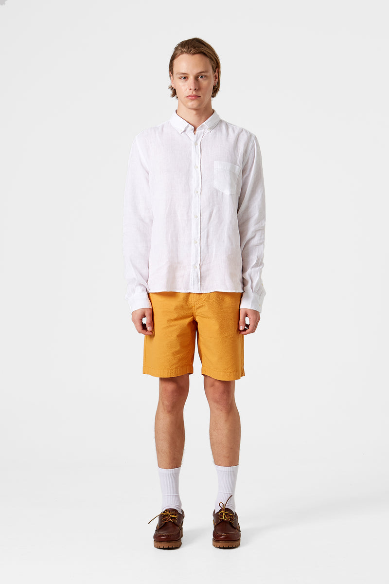 LINEN SHIRT PLAIN WHITE