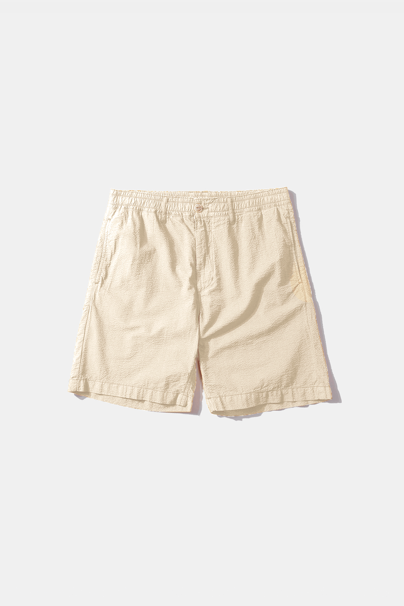 SEERSUCKER SHORTS OFF WHITE