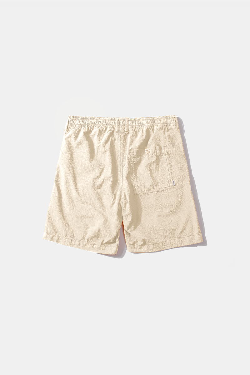 SEERSUCKER SHORTS OFF WHITE