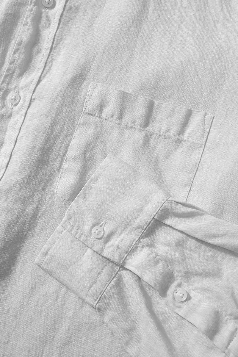 LINEN SHIRT PLAIN WHITE