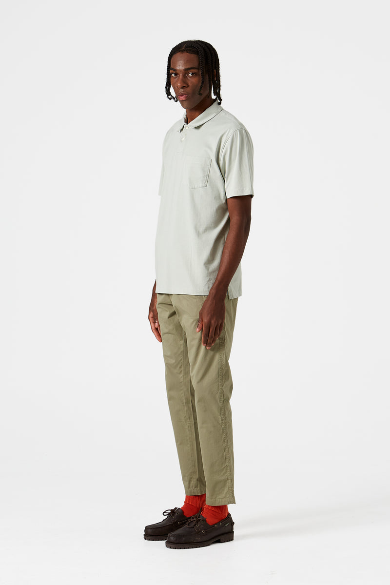 JERSEY POLO PLAIN SAGE